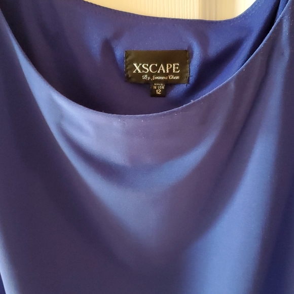 Xscape by Joanna Cher blue cocktail dress - Picture 2 of 6